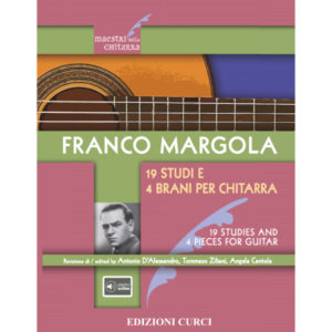 libro franco margola - 19 studi 4 brani per chitarra